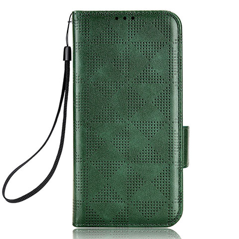 Funda de Cuero Cartera con Soporte Carcasa C05X para Samsung Galaxy Z Fold5 5G Verde