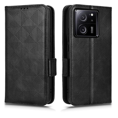 Funda de Cuero Cartera con Soporte Carcasa C05X para Xiaomi Mi 13T 5G Negro