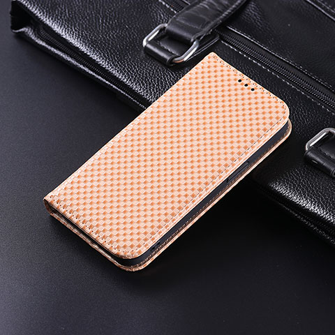 Funda de Cuero Cartera con Soporte Carcasa C06X para Google Pixel 6 Pro 5G Oro