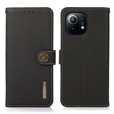 Funda de Cuero Cartera con Soporte Carcasa C07 para Xiaomi Mi 11 Lite 4G Negro