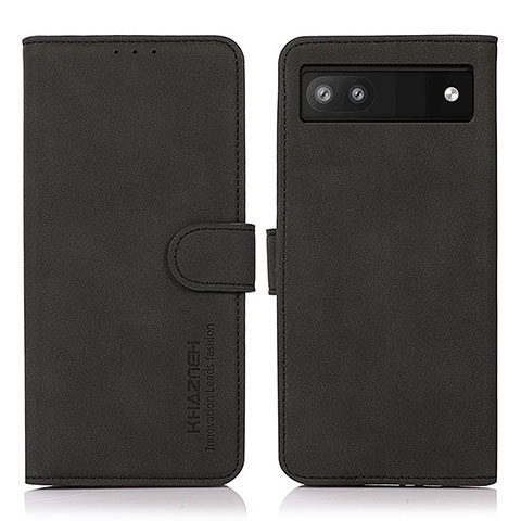 Funda de Cuero Cartera con Soporte Carcasa D01Y para Google Pixel 7a 5G Negro