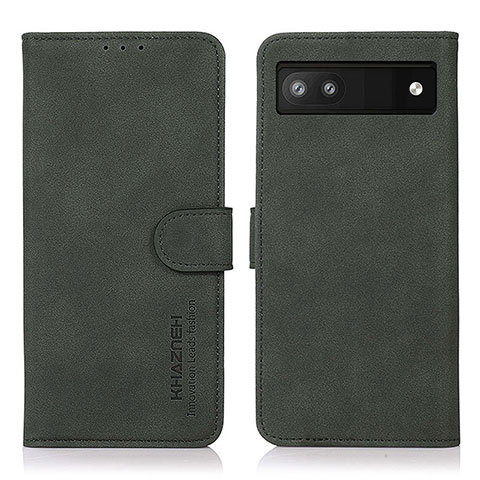 Funda de Cuero Cartera con Soporte Carcasa D01Y para Google Pixel 7a 5G Verde