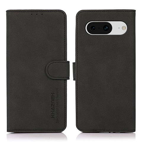 Funda de Cuero Cartera con Soporte Carcasa D01Y para Google Pixel 8 5G Negro