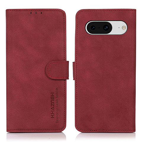 Funda de Cuero Cartera con Soporte Carcasa D01Y para Google Pixel 8 5G Rojo