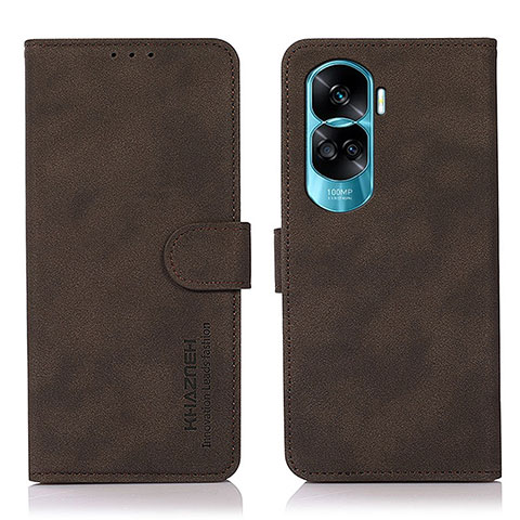 Funda de Cuero Cartera con Soporte Carcasa D01Y para Huawei Honor 90 Lite 5G Marron