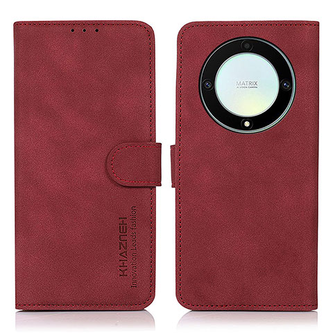 Funda de Cuero Cartera con Soporte Carcasa D01Y para Huawei Honor Magic5 Lite 5G Rojo