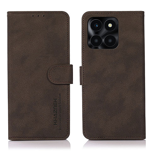 Funda de Cuero Cartera con Soporte Carcasa D01Y para Huawei Honor X8b Marron