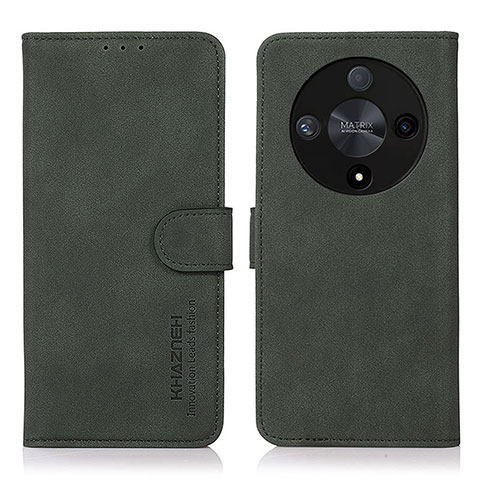 Funda de Cuero Cartera con Soporte Carcasa D01Y para Huawei Honor X9b 5G Verde