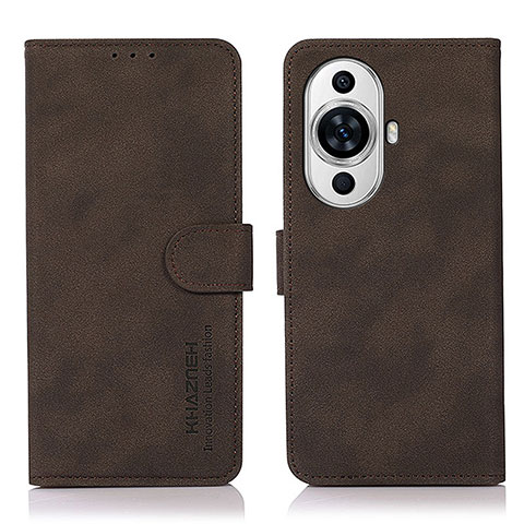 Funda de Cuero Cartera con Soporte Carcasa D01Y para Huawei Nova 11 Pro Marron