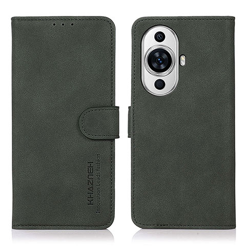 Funda de Cuero Cartera con Soporte Carcasa D01Y para Huawei Nova 11 Verde