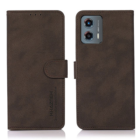 Funda de Cuero Cartera con Soporte Carcasa D01Y para Motorola Moto G 5G (2023) Marron