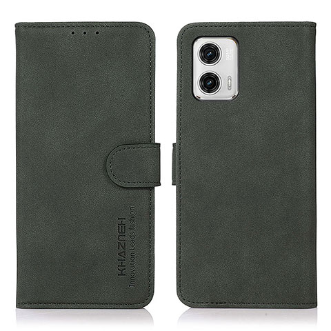 Funda de Cuero Cartera con Soporte Carcasa D01Y para Motorola Moto G73 5G Verde