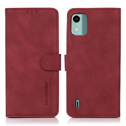 Funda de Cuero Cartera con Soporte Carcasa D01Y para Nokia C12 Plus Rojo