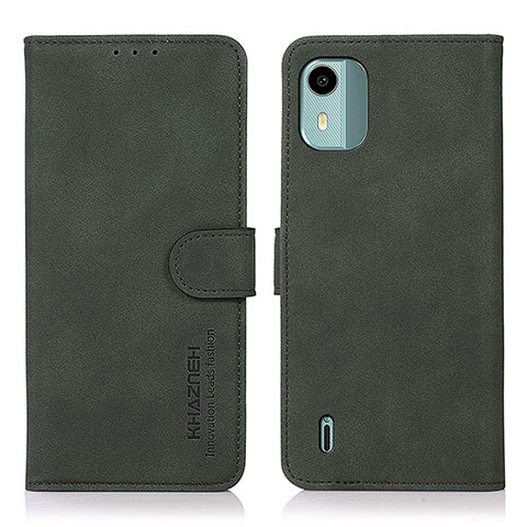 Funda de Cuero Cartera con Soporte Carcasa D01Y para Nokia C12 Verde