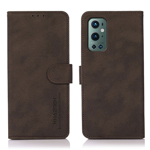 Funda de Cuero Cartera con Soporte Carcasa D01Y para OnePlus 9 Pro 5G Marron