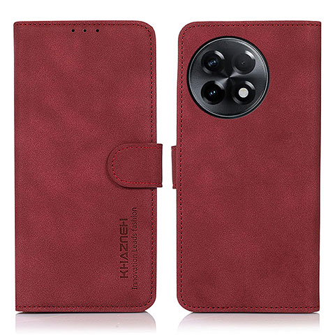 Funda de Cuero Cartera con Soporte Carcasa D01Y para OnePlus Ace 2 5G Rojo