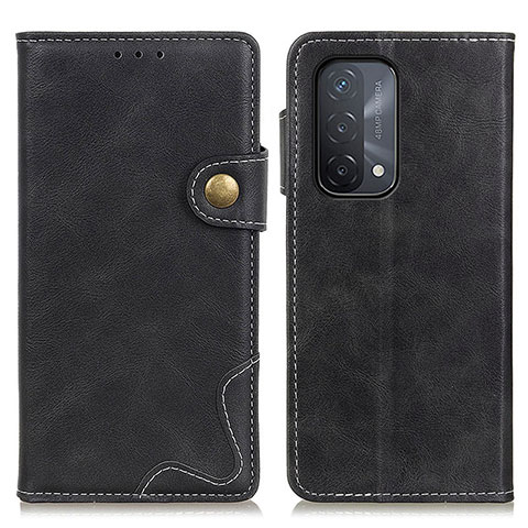 Funda de Cuero Cartera con Soporte Carcasa D01Y para Oppo A54 5G Negro