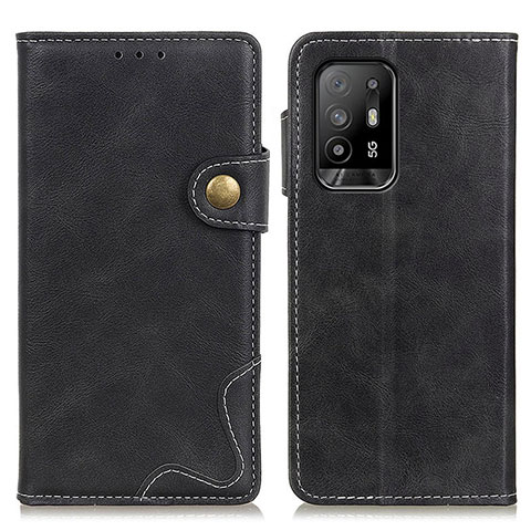 Funda de Cuero Cartera con Soporte Carcasa D01Y para Oppo A95 5G Negro