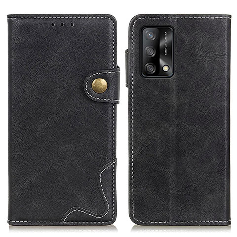 Funda de Cuero Cartera con Soporte Carcasa D01Y para Oppo F19 Negro