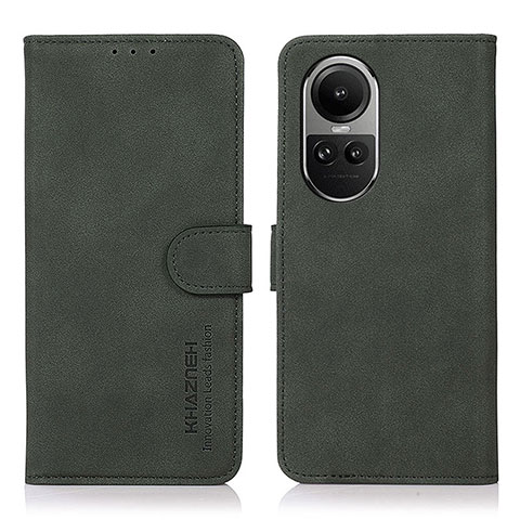 Funda de Cuero Cartera con Soporte Carcasa D01Y para Oppo Reno10 Pro 5G Verde