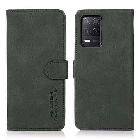 Funda de Cuero Cartera con Soporte Carcasa D01Y para Realme 8 5G Verde