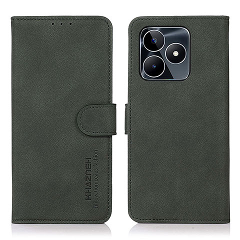 Funda de Cuero Cartera con Soporte Carcasa D01Y para Realme C51 Verde