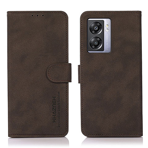 Funda de Cuero Cartera con Soporte Carcasa D01Y para Realme Narzo 50 5G Marron