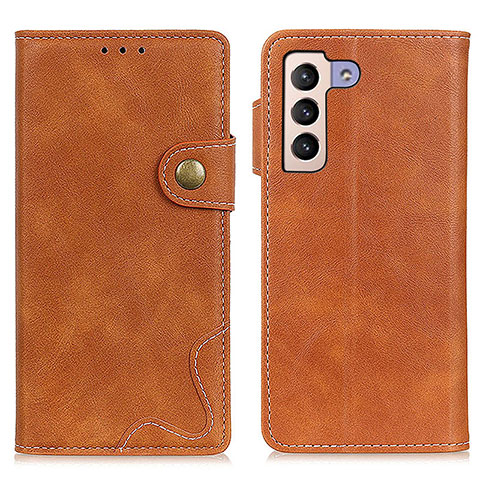 Funda de Cuero Cartera con Soporte Carcasa D01Y para Samsung Galaxy S22 Plus 5G Marron