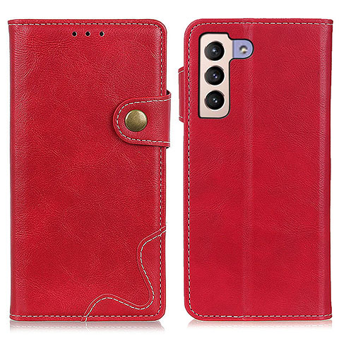 Funda de Cuero Cartera con Soporte Carcasa D01Y para Samsung Galaxy S22 Plus 5G Rojo