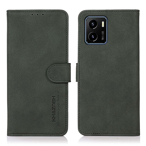 Funda de Cuero Cartera con Soporte Carcasa D01Y para Vivo Y10 t1 Verde