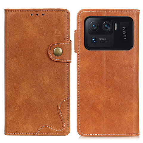 Funda de Cuero Cartera con Soporte Carcasa D01Y para Xiaomi Mi 11 Ultra 5G Marron