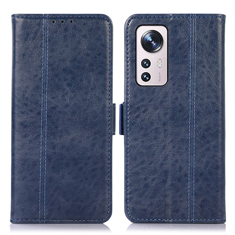 Funda de Cuero Cartera con Soporte Carcasa D01Y para Xiaomi Mi 12X 5G Azul