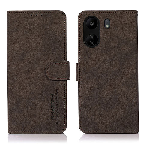 Funda de Cuero Cartera con Soporte Carcasa D01Y para Xiaomi Redmi 13C Marron