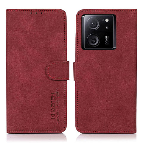 Funda de Cuero Cartera con Soporte Carcasa D01Y para Xiaomi Redmi K60 Ultra 5G Rojo