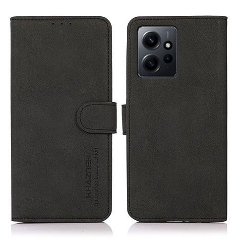 Funda de Cuero Cartera con Soporte Carcasa D01Y para Xiaomi Redmi Note 12 4G Negro