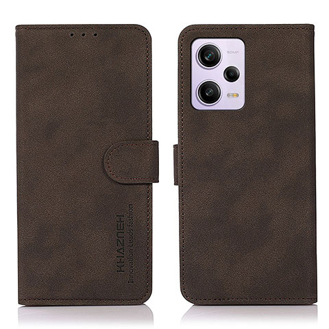 Funda de Cuero Cartera con Soporte Carcasa D01Y para Xiaomi Redmi Note 12 Explorer Marron