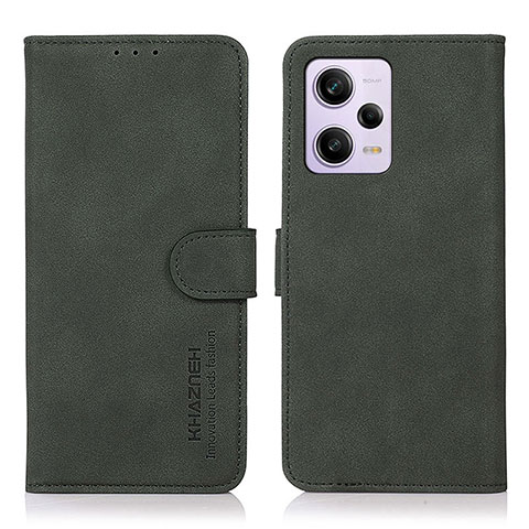 Funda de Cuero Cartera con Soporte Carcasa D01Y para Xiaomi Redmi Note 12 Pro+ Plus 5G Verde