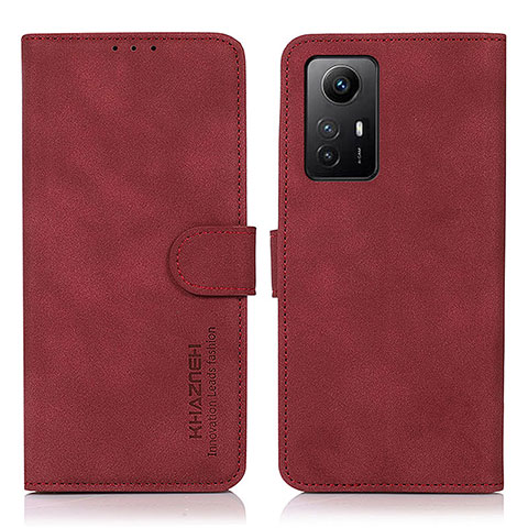 Funda de Cuero Cartera con Soporte Carcasa D01Y para Xiaomi Redmi Note 12S Rojo