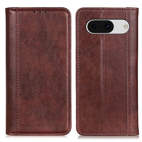 Funda de Cuero Cartera con Soporte Carcasa D03Y para Google Pixel 8a 5G Marron