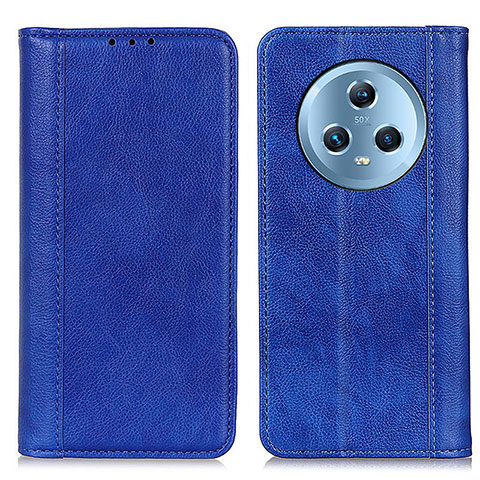 Funda de Cuero Cartera con Soporte Carcasa D03Y para Huawei Honor Magic5 5G Azul