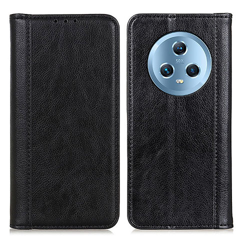 Funda de Cuero Cartera con Soporte Carcasa D03Y para Huawei Honor Magic5 5G Negro