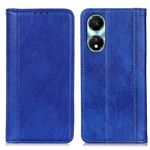 Funda de Cuero Cartera con Soporte Carcasa D03Y para Huawei Honor X5 Plus Azul