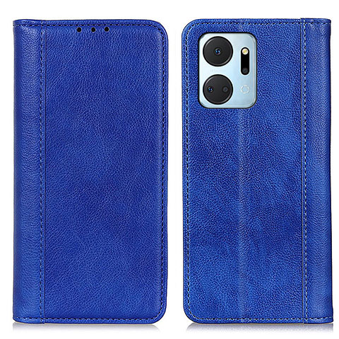 Funda de Cuero Cartera con Soporte Carcasa D03Y para Huawei Honor X7a Azul