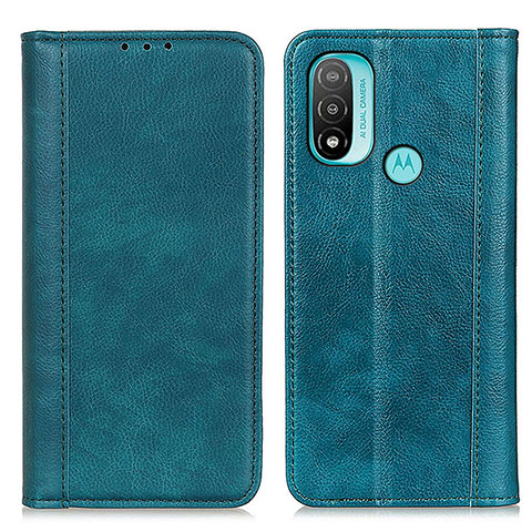 Funda de Cuero Cartera con Soporte Carcasa D03Y para Motorola Moto E20 Verde