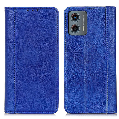 Funda de Cuero Cartera con Soporte Carcasa D03Y para Motorola Moto G 5G (2023) Azul