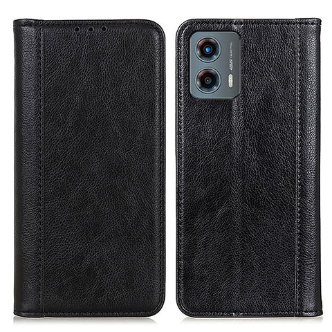 Funda de Cuero Cartera con Soporte Carcasa D03Y para Motorola Moto G 5G (2023) Negro