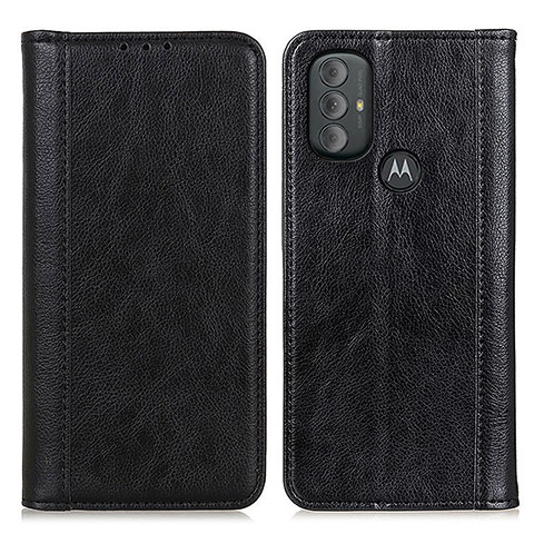 Funda de Cuero Cartera con Soporte Carcasa D03Y para Motorola Moto G Play (2023) Negro