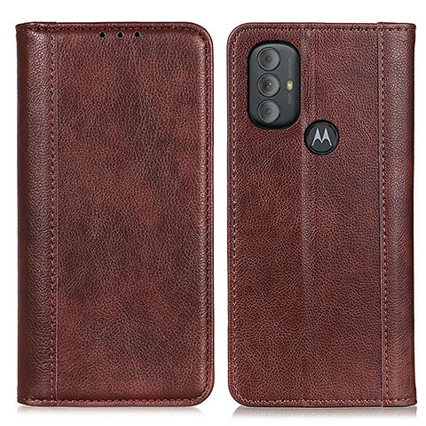 Funda de Cuero Cartera con Soporte Carcasa D03Y para Motorola Moto G Play Gen 2 Marron