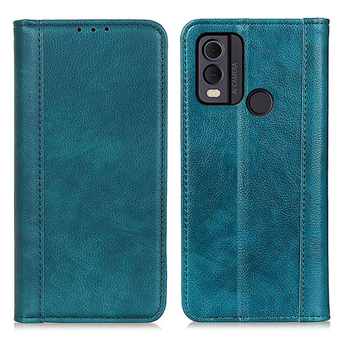 Funda de Cuero Cartera con Soporte Carcasa D03Y para Nokia C22 Verde