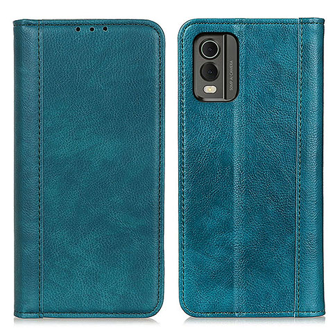 Funda de Cuero Cartera con Soporte Carcasa D03Y para Nokia C32 Verde